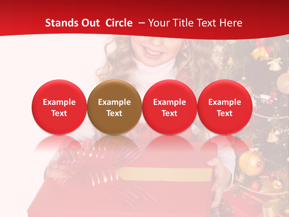 Gift Box Smile Kid PowerPoint Template