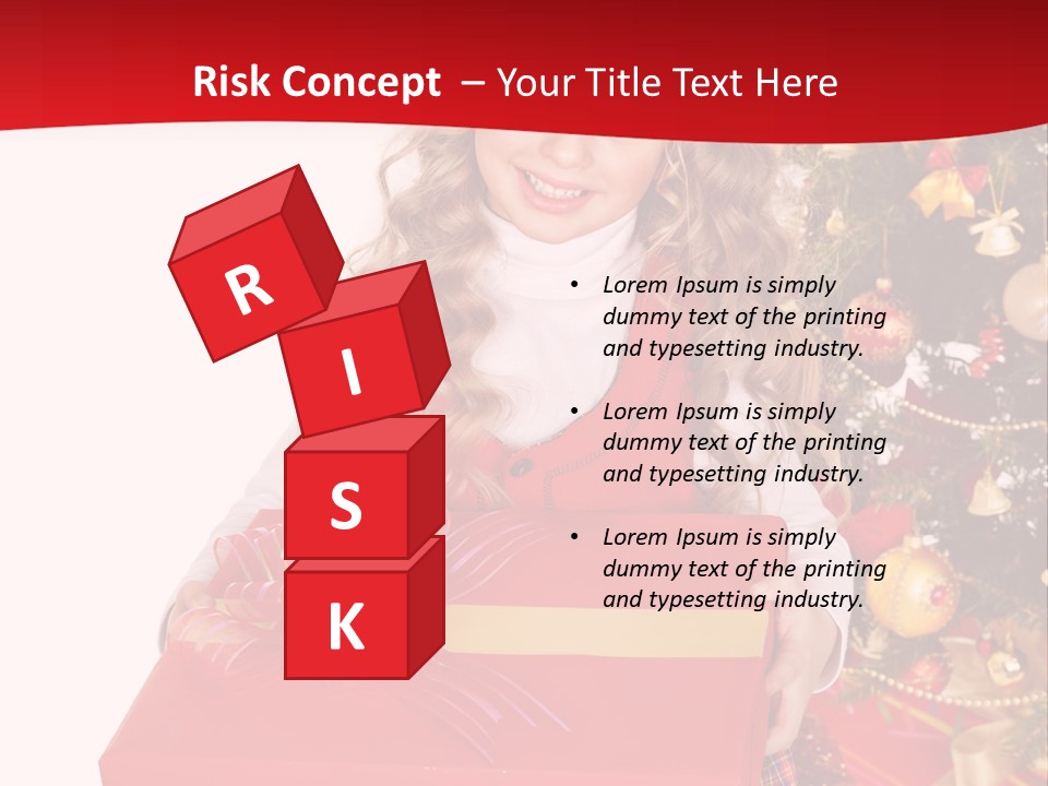 Gift Box Smile Kid PowerPoint Template