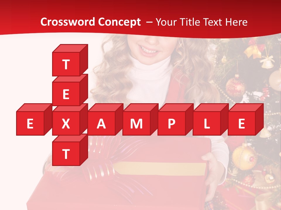 Gift Box Smile Kid PowerPoint Template