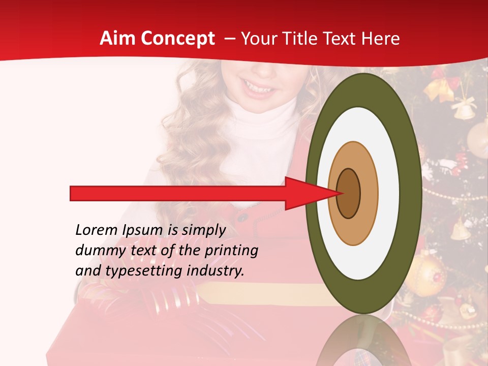 Gift Box Smile Kid PowerPoint Template