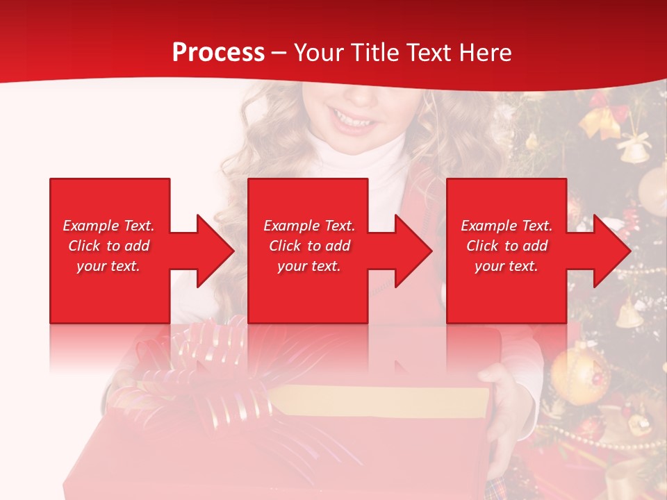 Gift Box Smile Kid PowerPoint Template