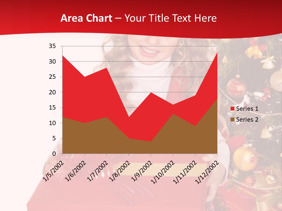 Gift Box Smile Kid PowerPoint Template