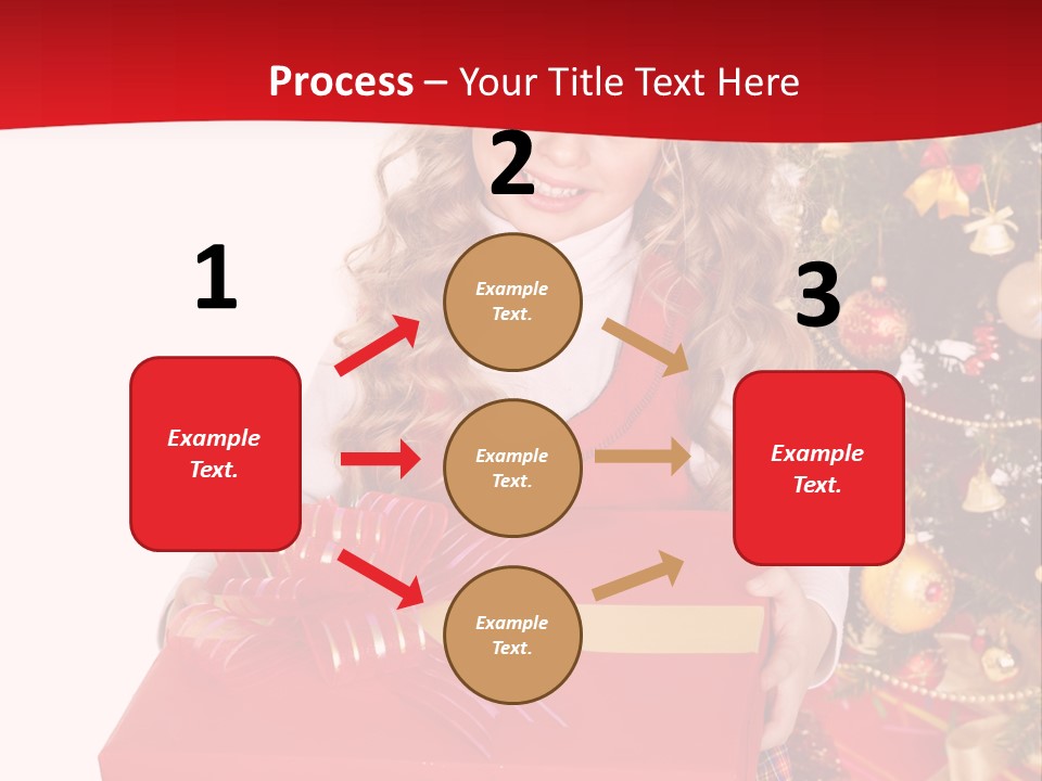 Gift Box Smile Kid PowerPoint Template