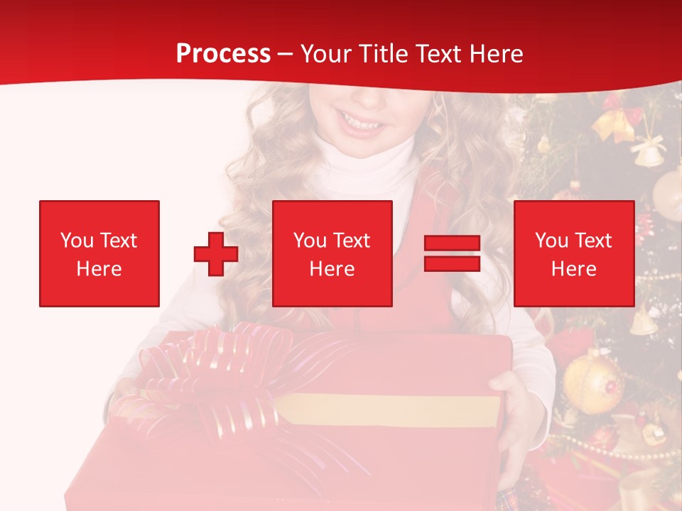 Gift Box Smile Kid PowerPoint Template