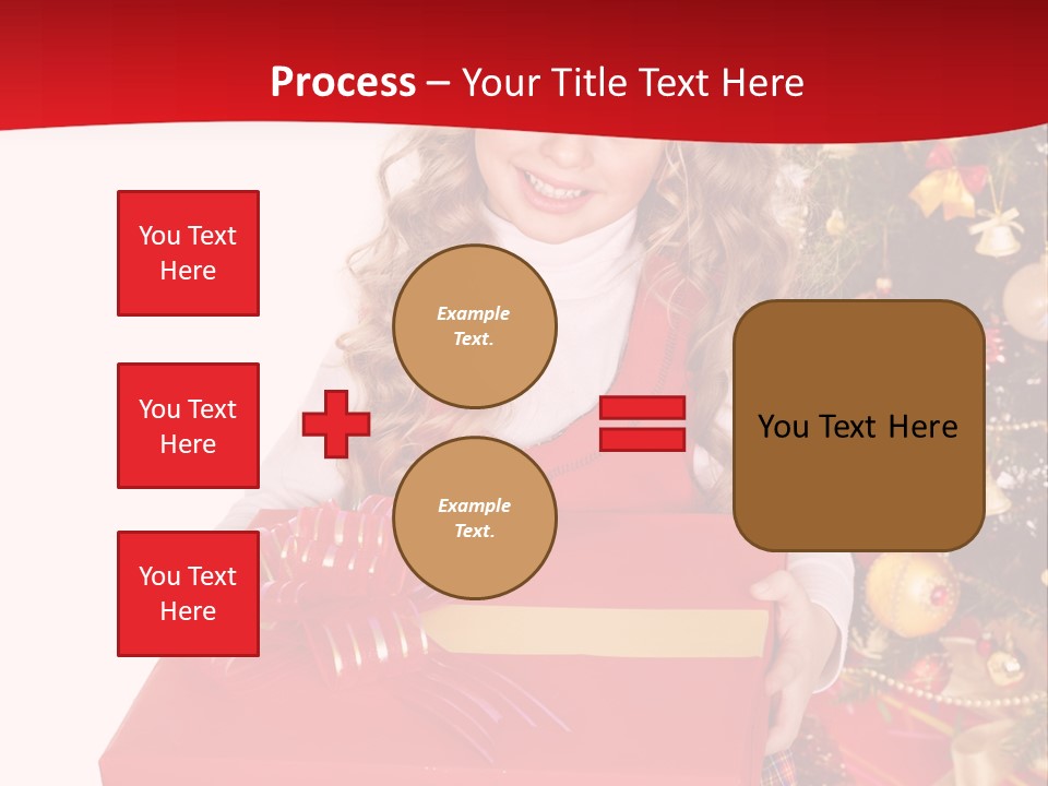 Gift Box Smile Kid PowerPoint Template