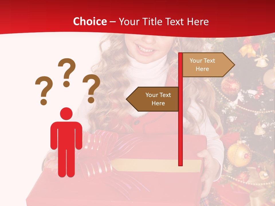 Gift Box Smile Kid PowerPoint Template