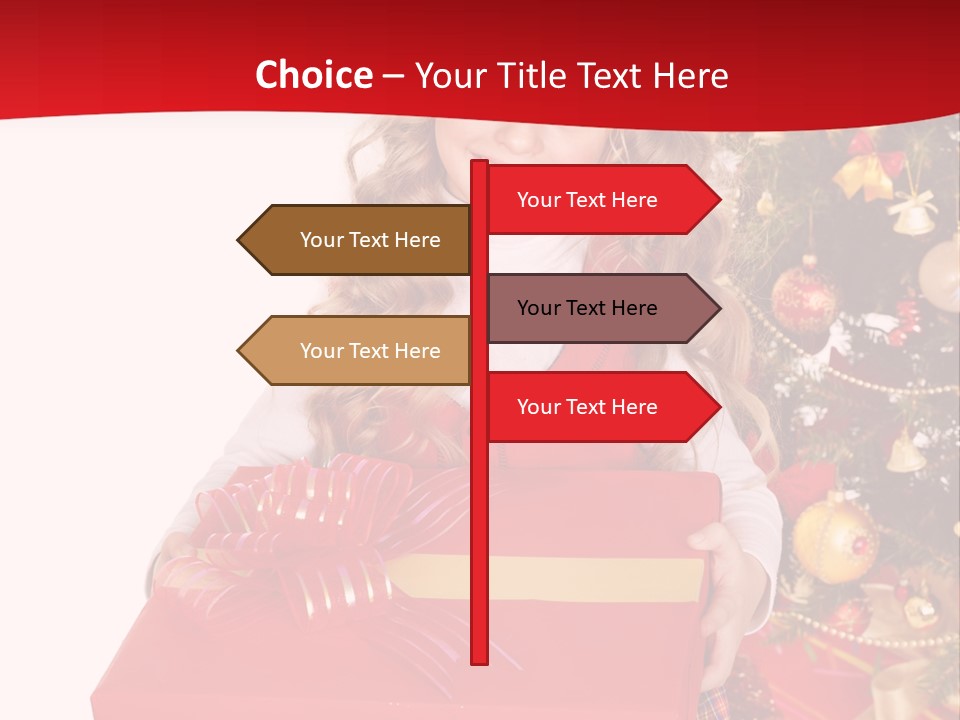 Gift Box Smile Kid PowerPoint Template