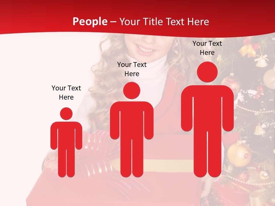 Gift Box Smile Kid PowerPoint Template