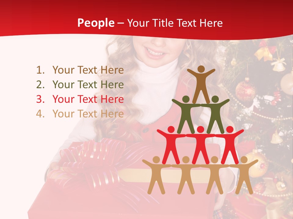 Gift Box Smile Kid PowerPoint Template