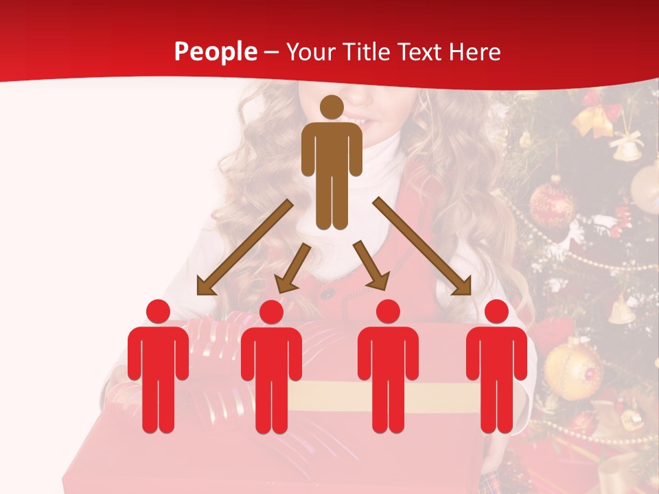 Gift Box Smile Kid PowerPoint Template