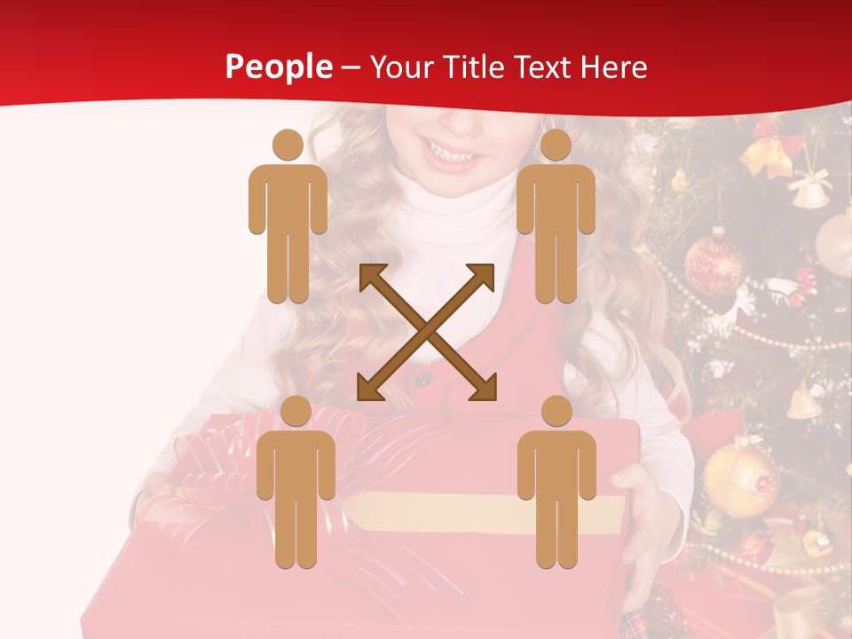 Gift Box Smile Kid PowerPoint Template