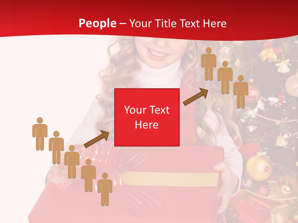 Gift Box Smile Kid PowerPoint Template