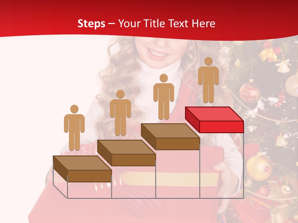 Gift Box Smile Kid PowerPoint Template