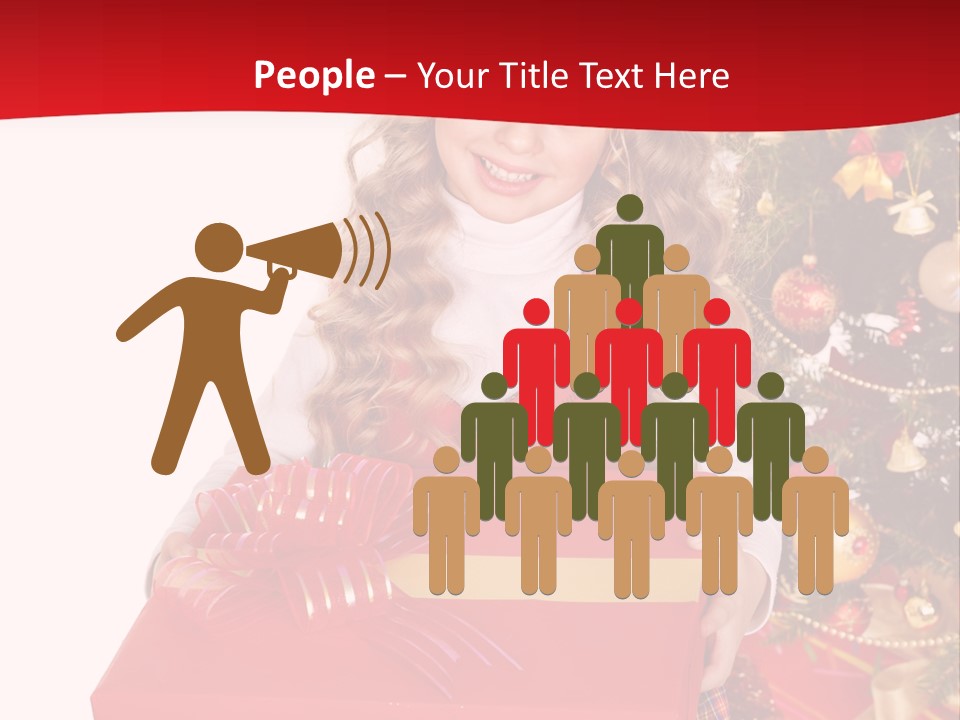 Gift Box Smile Kid PowerPoint Template