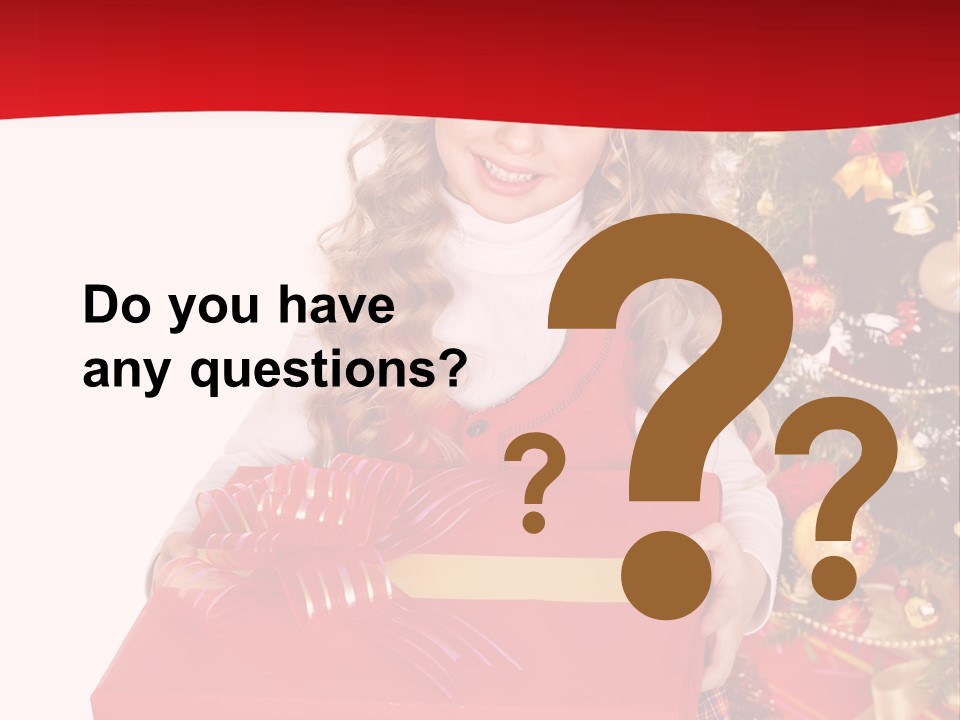 Gift Box Smile Kid PowerPoint Template