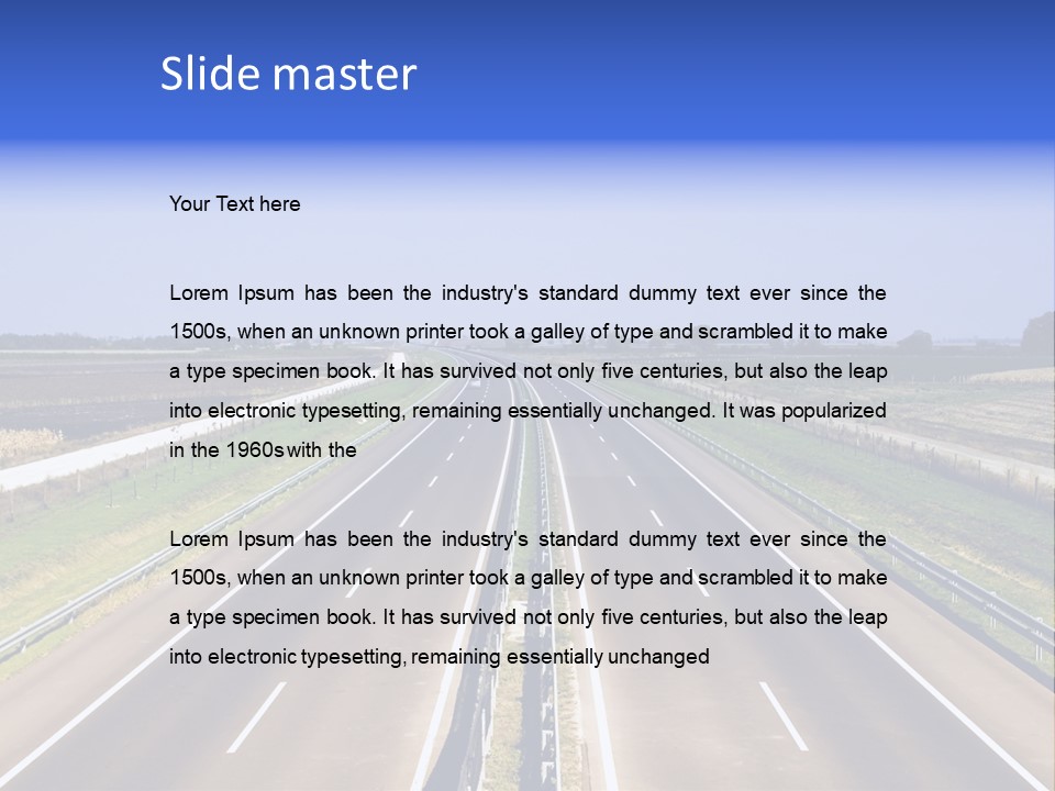 Country Blur Sunny PowerPoint Template