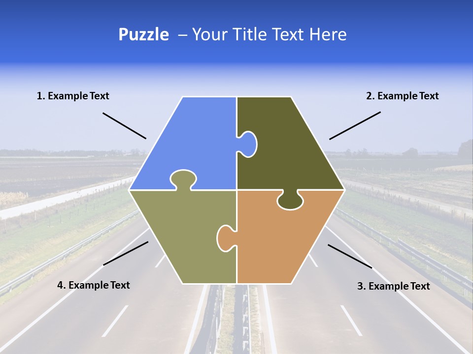 Country Blur Sunny PowerPoint Template