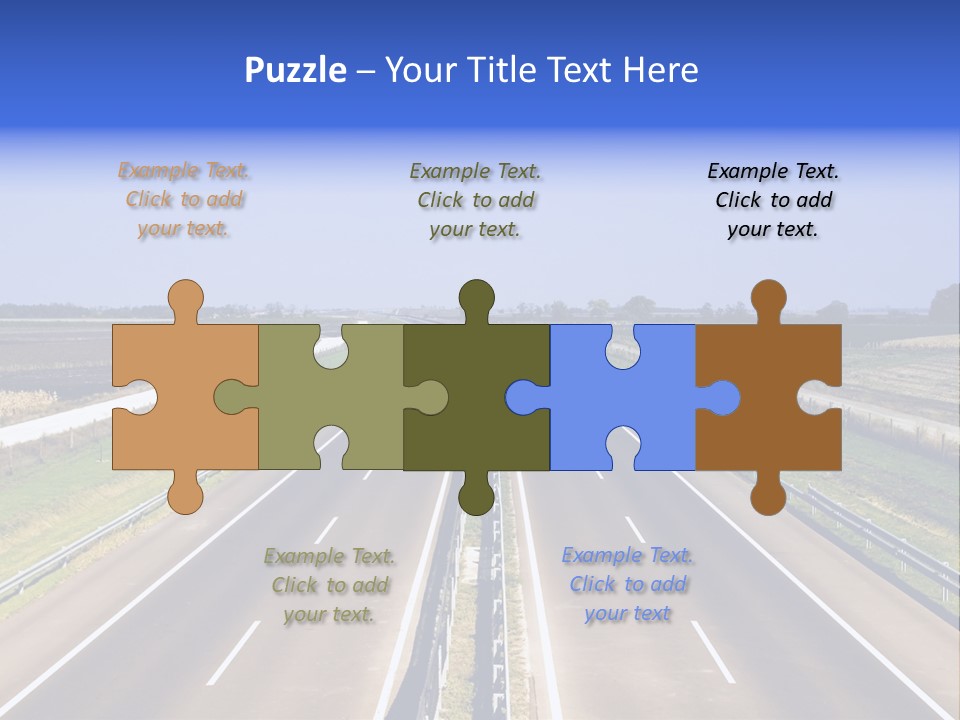 Country Blur Sunny PowerPoint Template