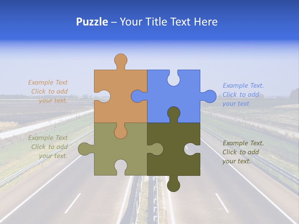 Country Blur Sunny PowerPoint Template