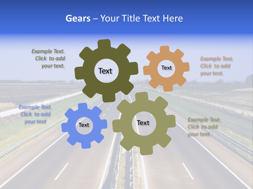 Country Blur Sunny PowerPoint Template