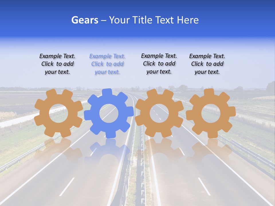 Country Blur Sunny PowerPoint Template