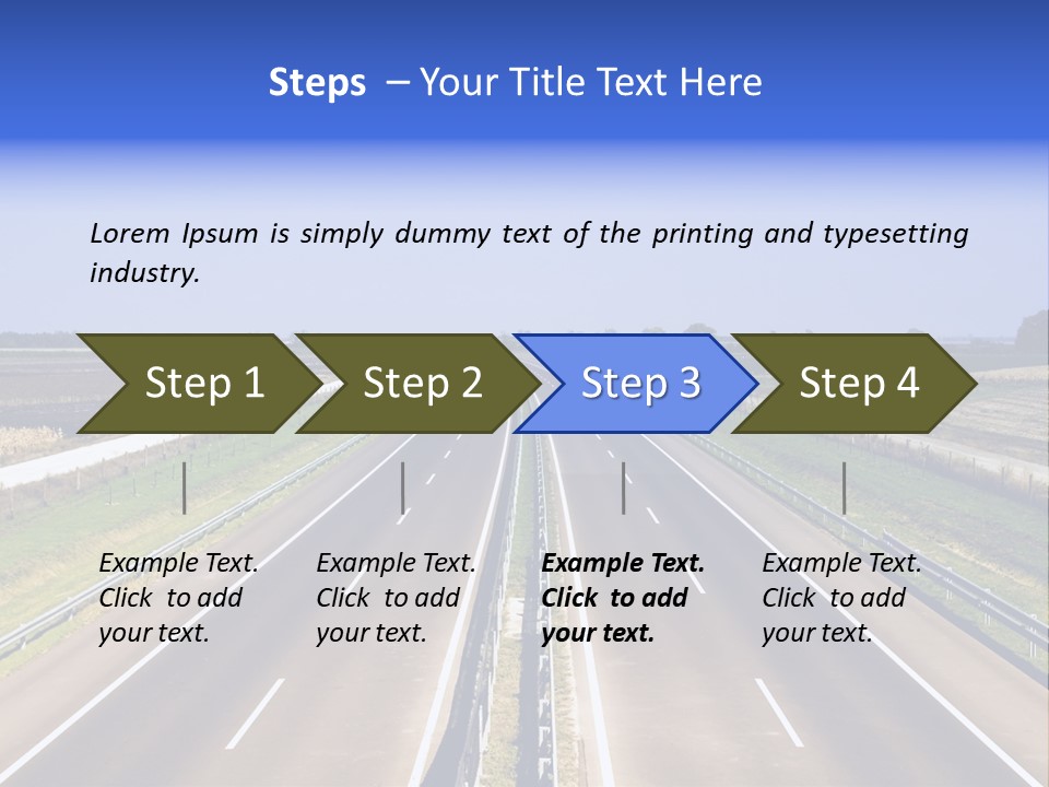 Country Blur Sunny PowerPoint Template