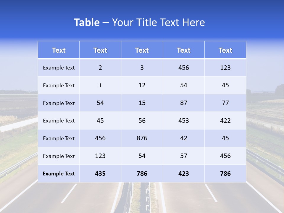 Country Blur Sunny PowerPoint Template