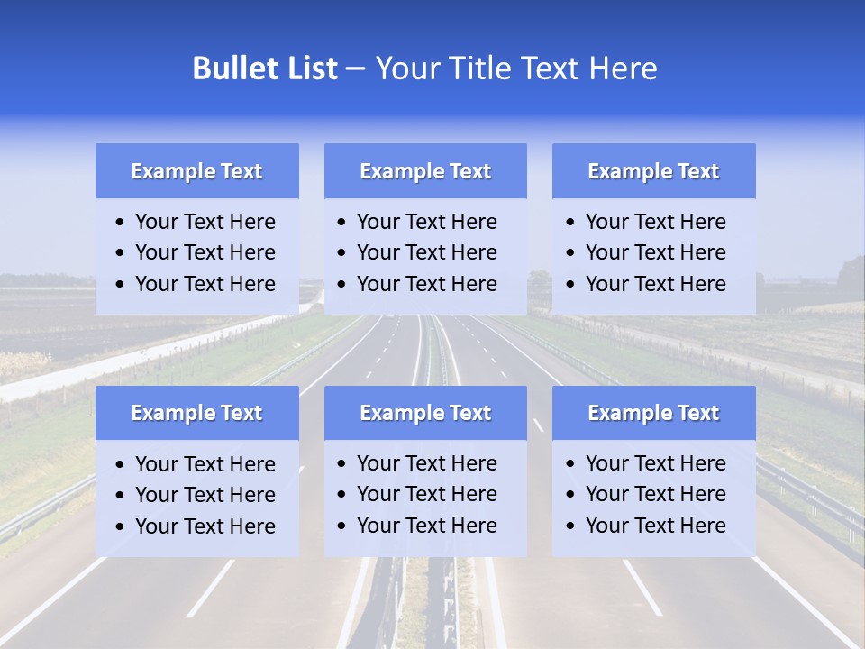 Country Blur Sunny PowerPoint Template