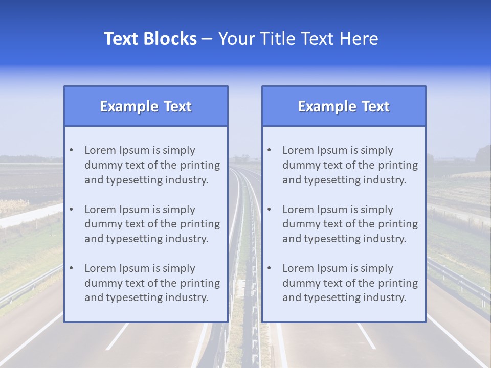 Country Blur Sunny PowerPoint Template