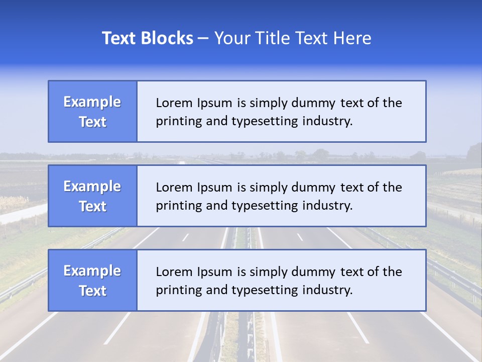 Country Blur Sunny PowerPoint Template