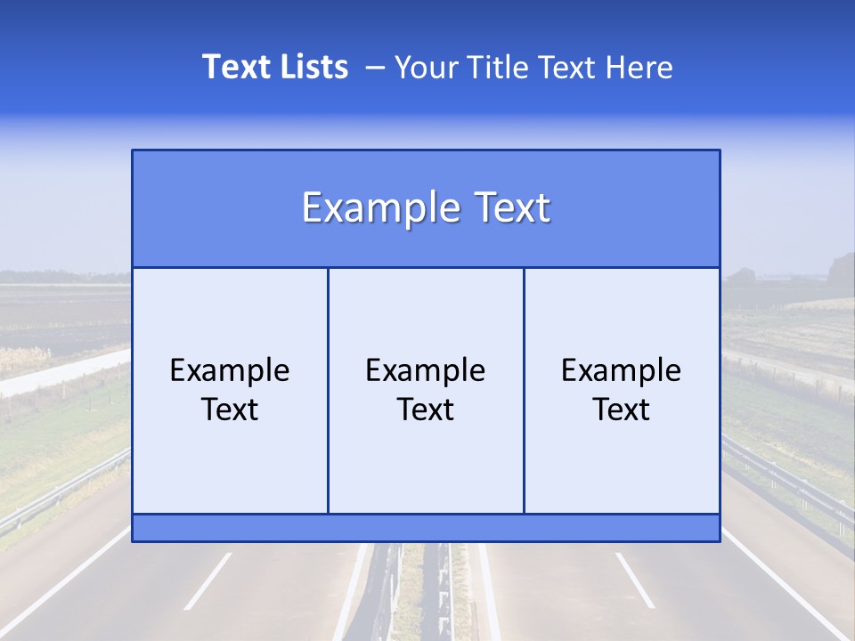 Country Blur Sunny PowerPoint Template