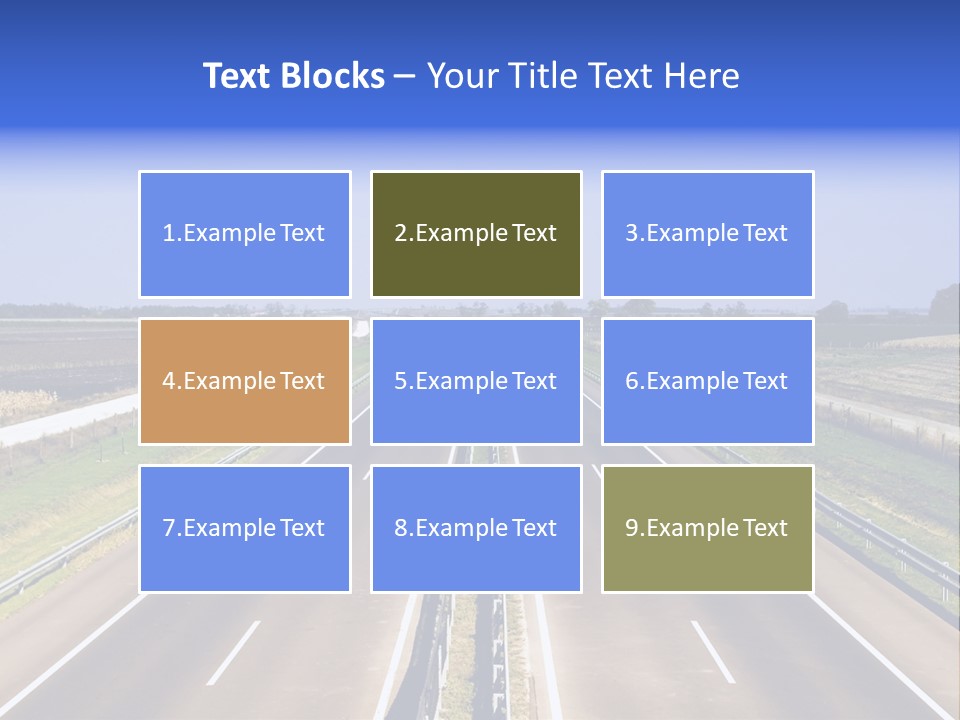 Country Blur Sunny PowerPoint Template