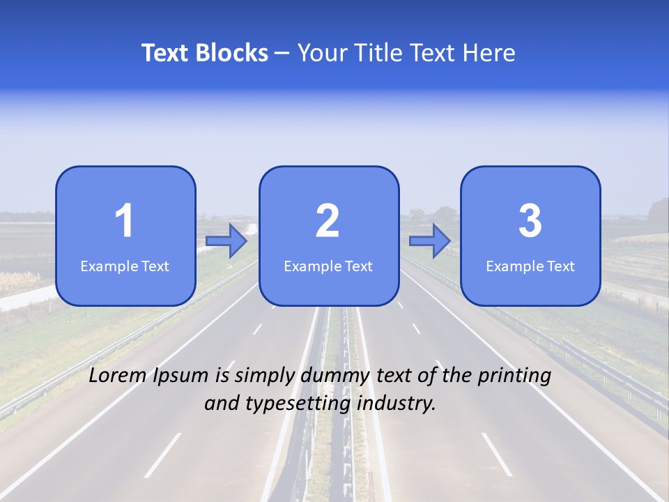 Country Blur Sunny PowerPoint Template