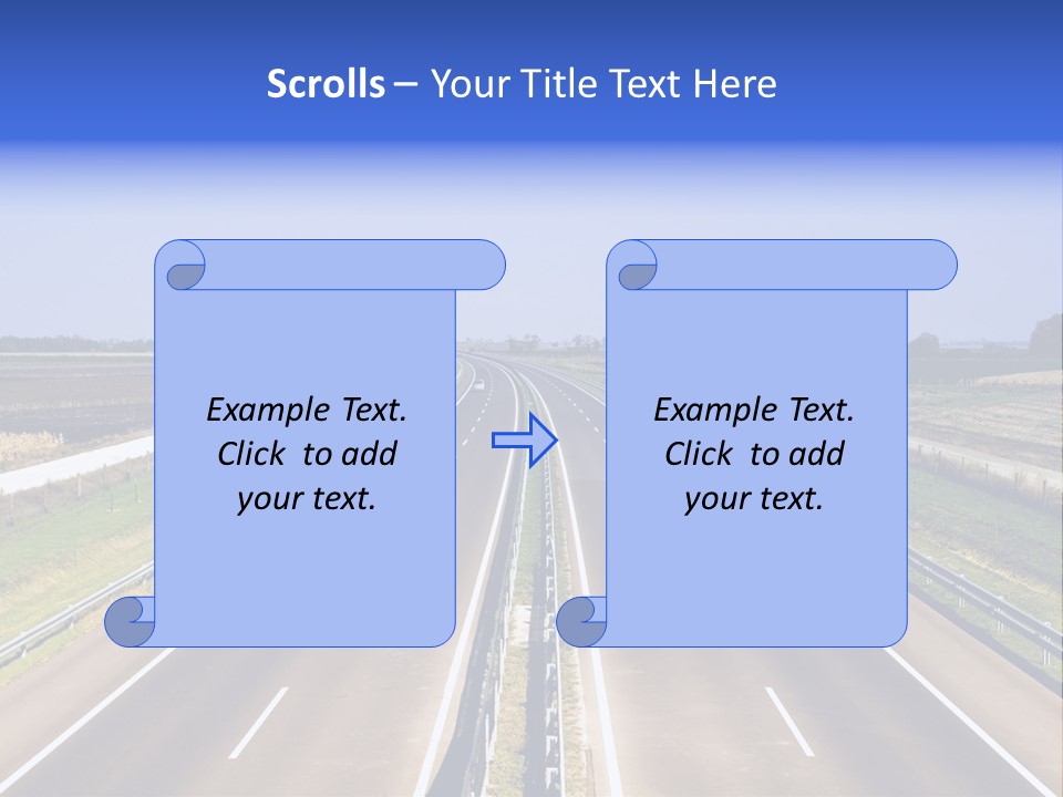 Country Blur Sunny PowerPoint Template