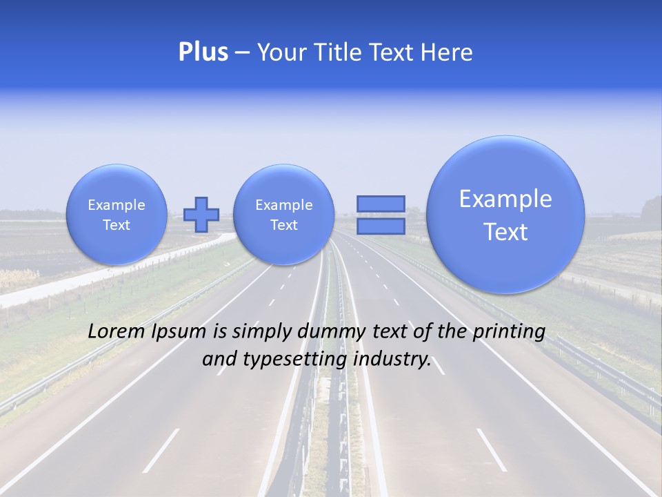 Country Blur Sunny PowerPoint Template
