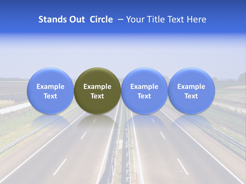 Country Blur Sunny PowerPoint Template