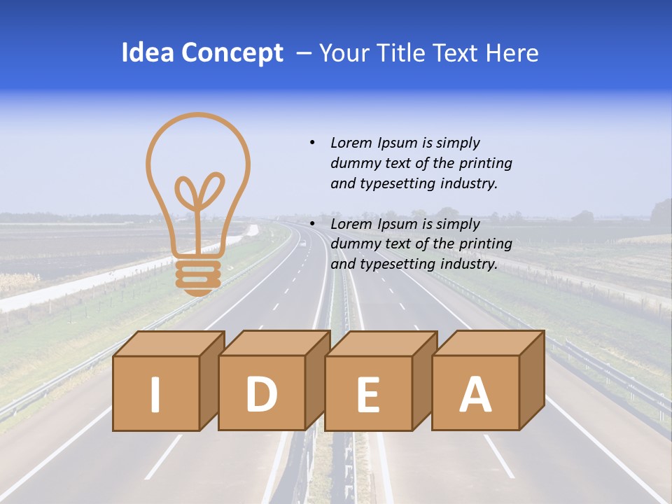 Country Blur Sunny PowerPoint Template