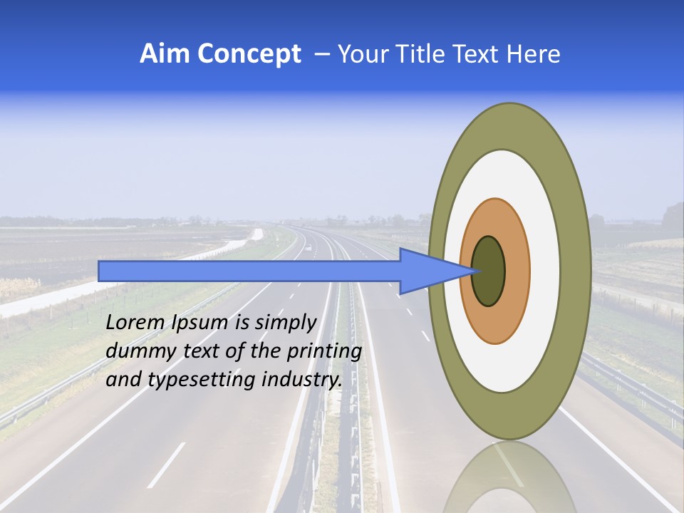 Country Blur Sunny PowerPoint Template