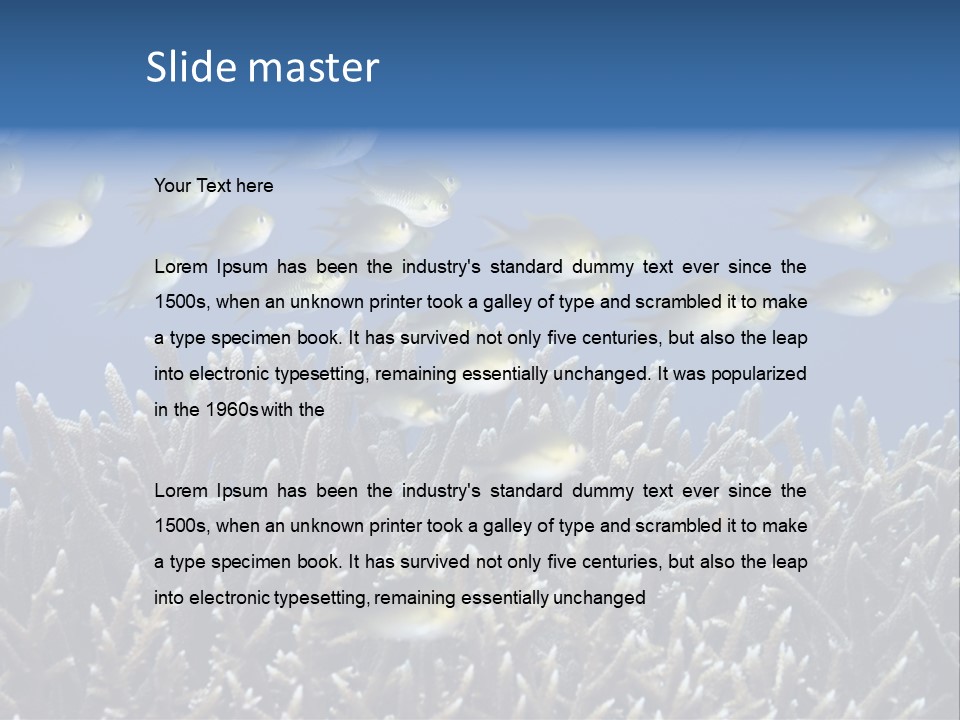 Sports Swimming Background PowerPoint Template