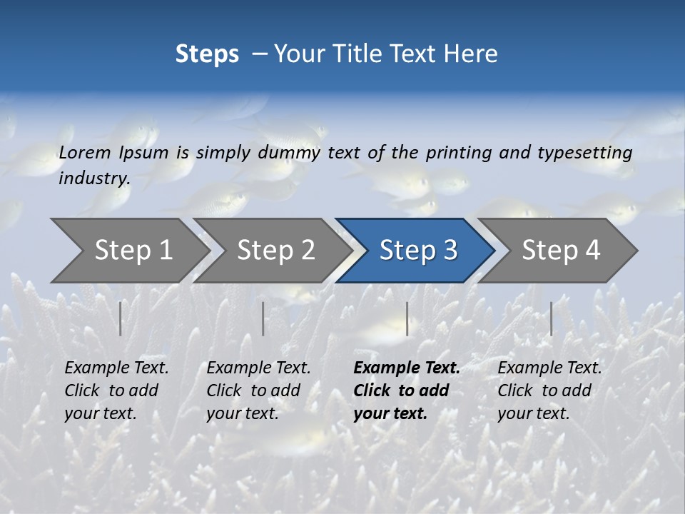 Sports Swimming Background PowerPoint Template
