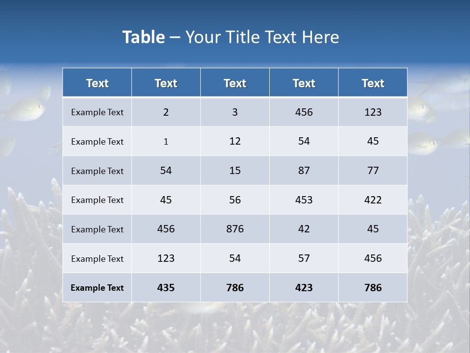 Sports Swimming Background PowerPoint Template