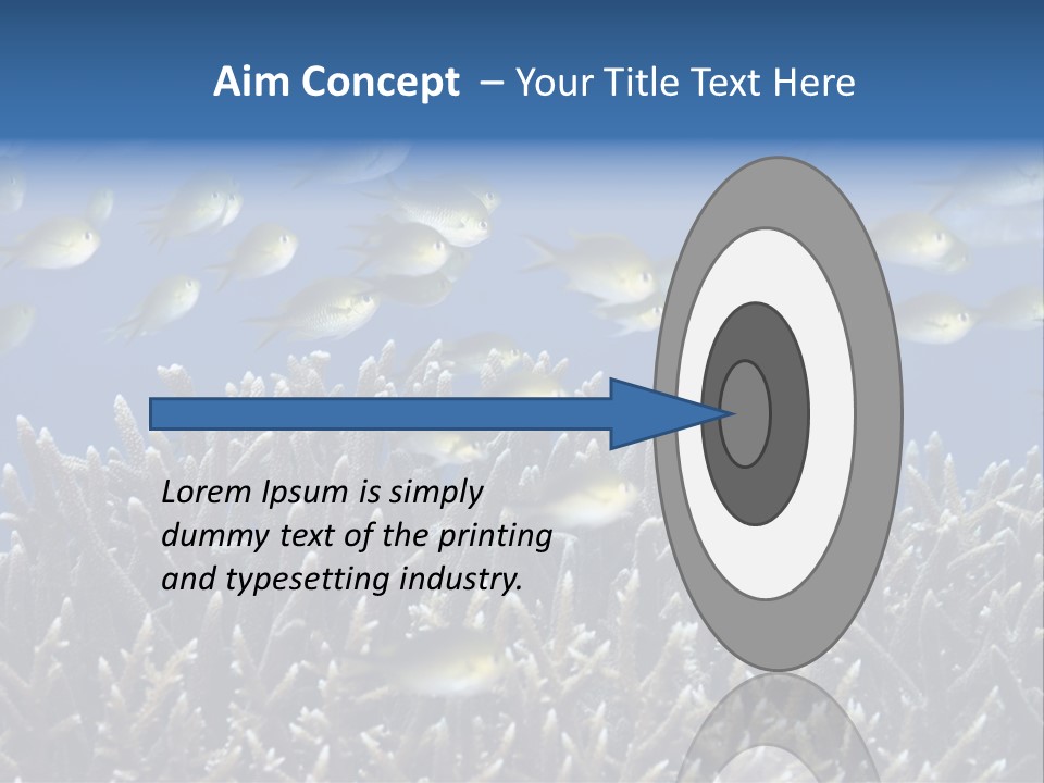 Sports Swimming Background PowerPoint Template