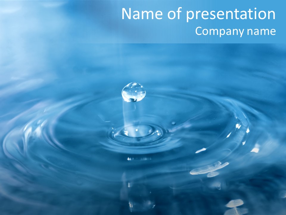 Element Aqua Wallpaper PowerPoint Template