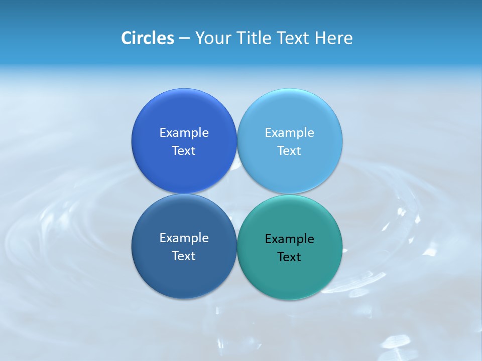 Element Aqua Wallpaper PowerPoint Template