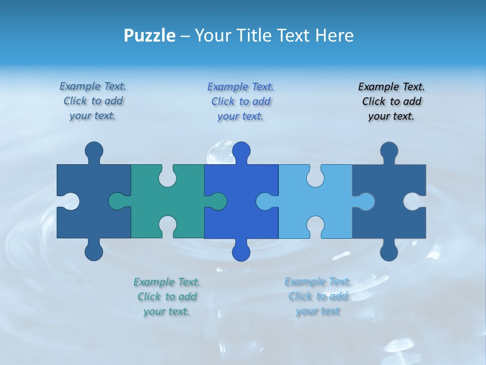 Element Aqua Wallpaper PowerPoint Template