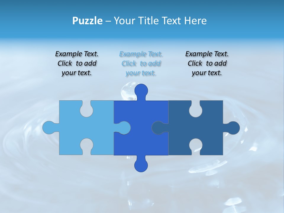 Element Aqua Wallpaper PowerPoint Template