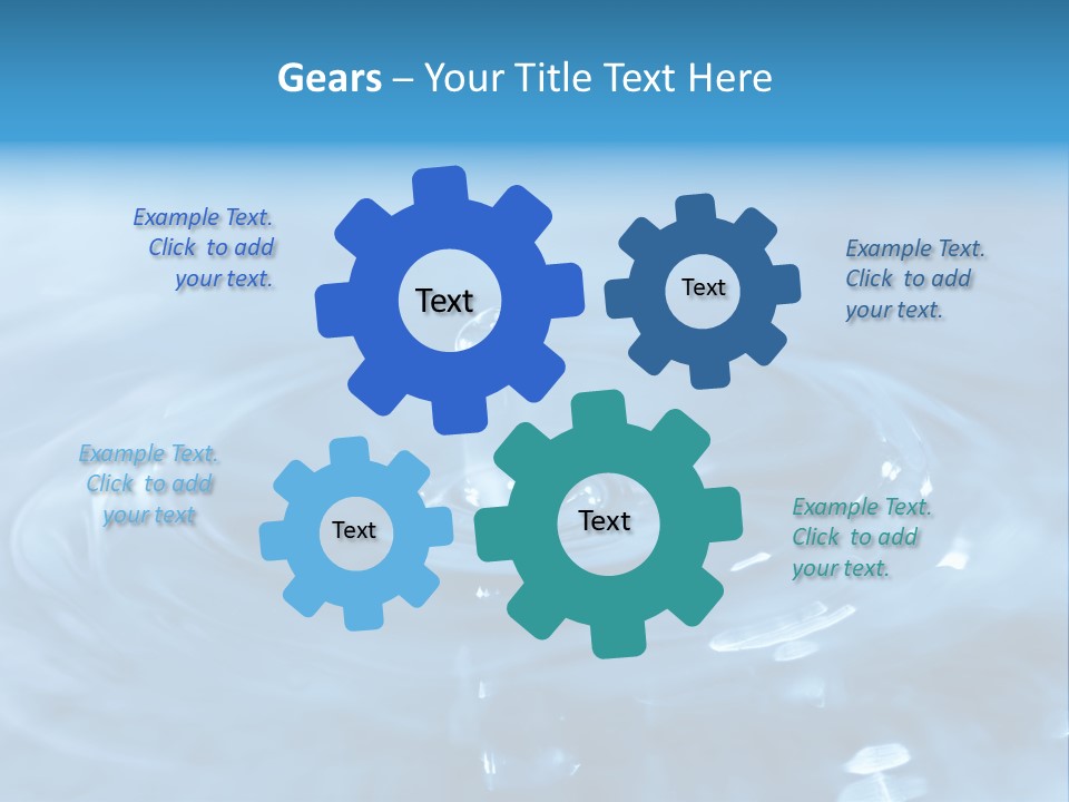 Element Aqua Wallpaper PowerPoint Template