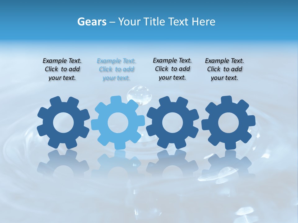 Element Aqua Wallpaper PowerPoint Template