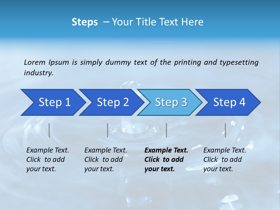 Element Aqua Wallpaper PowerPoint Template