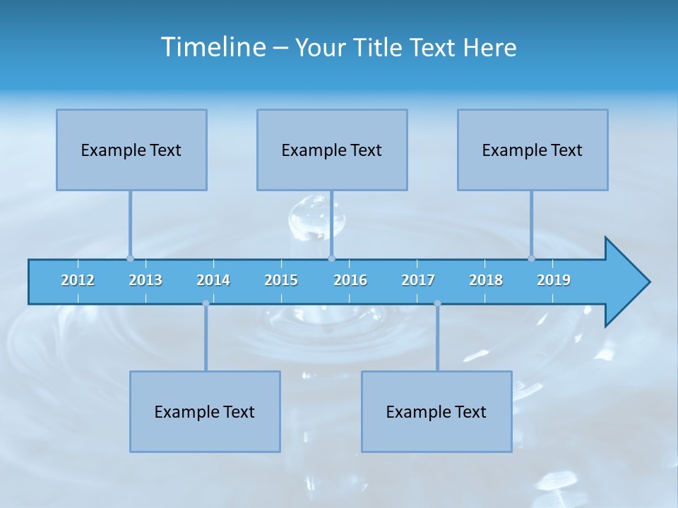 Element Aqua Wallpaper PowerPoint Template